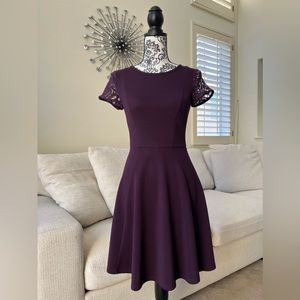 Dorothy Perkins Plum A Line Dress US2 Euro34 UK6